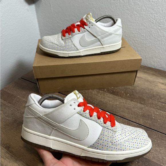 Nike Dunk Low Premium Multi Colorful Polka Dots Womens Size 9 (318639-111) - Picture 1 of 9